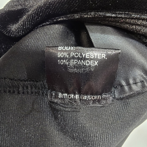 AMOR MIA Iman Midnight Velvet Jumpsuit in Black - Picture 7 of 15